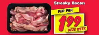 Nettorama Streaky bacon aanbieding