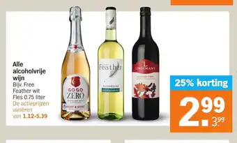 Albert Heijn Alle alcoholvrjie wijn aanbieding