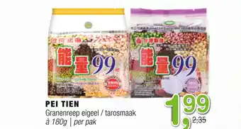 Amazing Oriëntal PEI TIEN Granenreep eigeel / tarosmaak 180g aanbieding