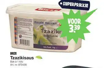 Bidfood Bieze tzazikisaus aanbieding