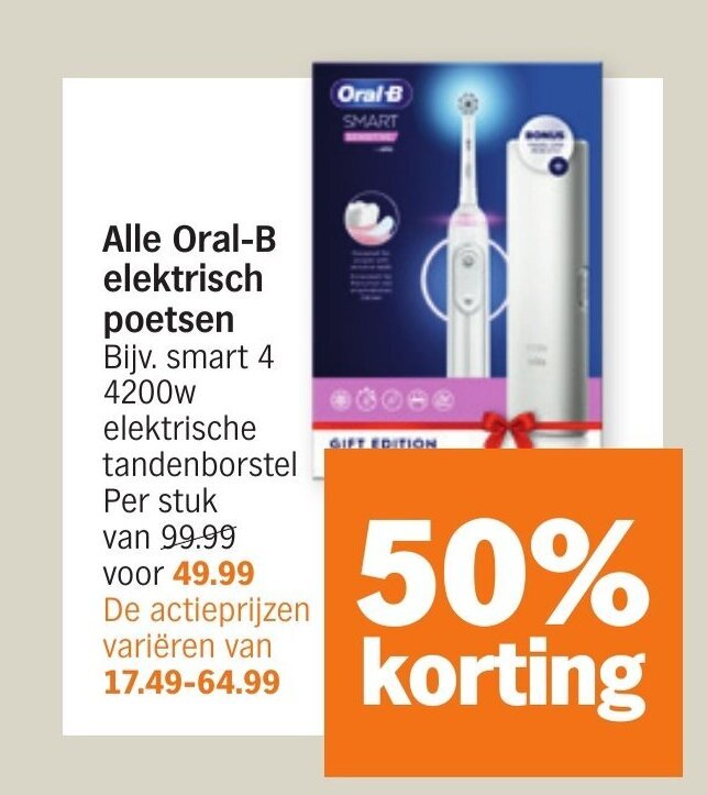 Alle Oral-b Elektrisch Poetsen Aanbieding Bij Albert Heijn