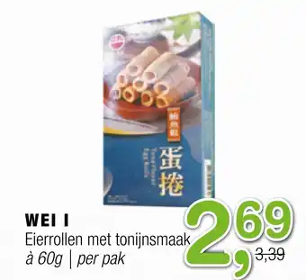 Amazing Oriëntal WEI I Eierrollen met tonijnsmaak 60g aanbieding