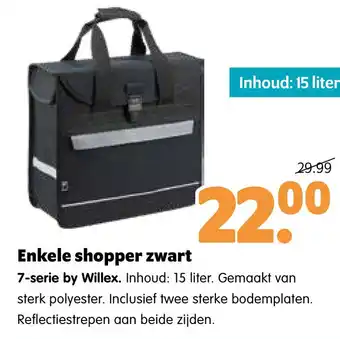 Plentyparts Enkele shopper zwart aanbieding