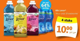 Albert Heijn Alle lenor 4 stuks aanbieding