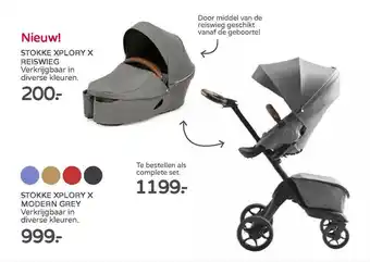 Prenatal Stokke xplory x reiswieg of stokke xplory x kinderwagen modern grey aanbieding