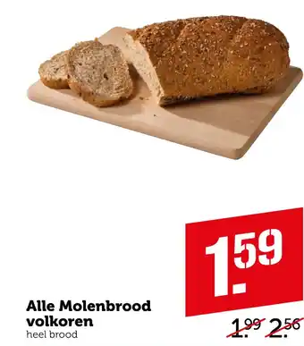 Coop Alle Molenbrood volkoren aanbieding