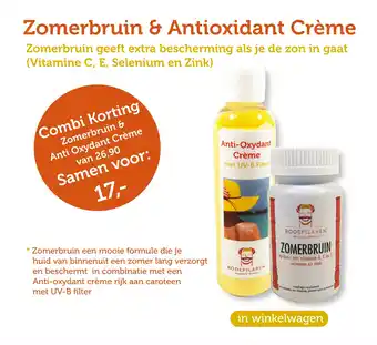 De Rode Pilaren Anti-Oxydant Crème & Zomerbruin aanbieding