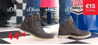 Scapino S. Oliver veterboots maat 40-46 aanbieding