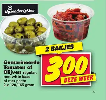 Nettorama Gemarineerde Tomaten Of Olijven Regular, Met Witte Kaas Of Met Pesto aanbieding