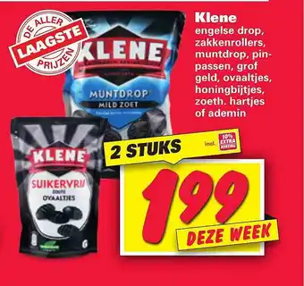 Nettorama Klene Engelse Drop, Zakkenrollers, Muntdrop, Pinpassen, Grof Geld, Ovaaltjes, Honingbijtjes, Zoeth. Hartjes Of Ademin aanbieding