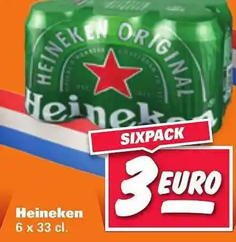 Nettorama Heineken 6 X 33 Cl aanbieding