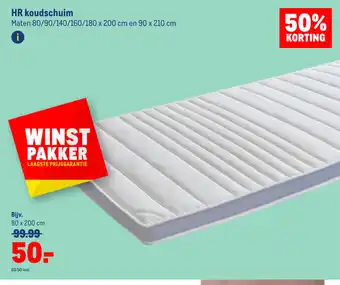 Makro HR koudschuim 80 x 200 cm aanbieding