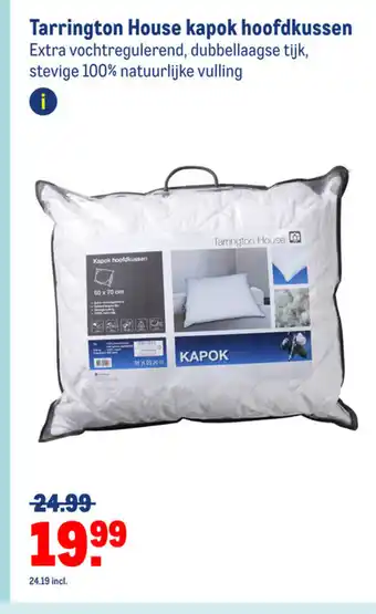 Makro Tarrington House kapok hoofdkussen aanbieding