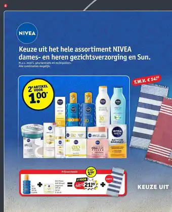 Kruidvat Keuze Uit Het Hele Assortiment Nivea Dames- En Heren Gezichtsverzorging En Sun aanbieding