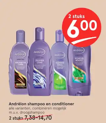 Etos Andrélon shampoo en conditioner aanbieding