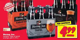 Nettorama Hertog jan karakter, tripel of grand aanbieding