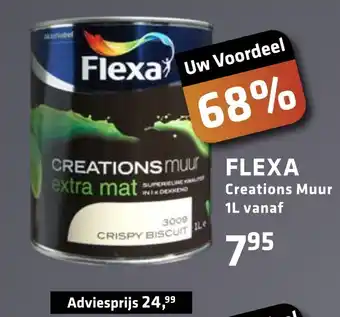 De voordeelmarkt FLEXA Creations Muur 1l aanbieding