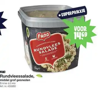 Bidfood Fano rundvleessalade, middel grof gesneden aanbieding