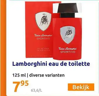 Action Lamborghini eau de toilette 125 Ml aanbieding