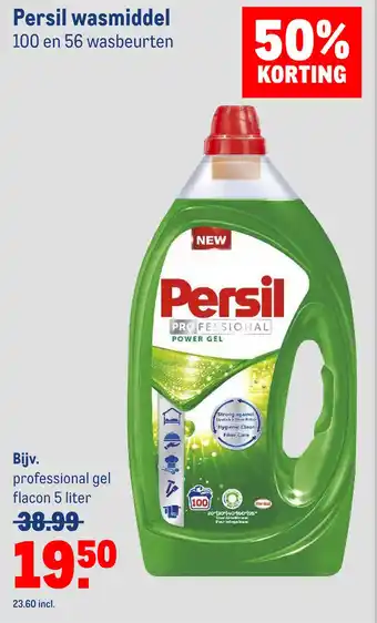 Makro Persil wasmiddel 100 en 56 wasbeurten aanbieding