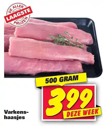 Nettorama Varkenshaasjes 500g aanbieding