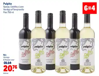 Makro Pulpito verdejo 750ML aanbieding