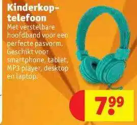 Kruidvat Kinderkoptelefoon aanbieding