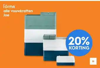 Blokker Forma alle vouwkratten joe 20% korting aanbieding