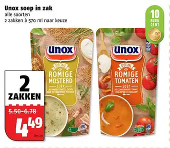 Poiesz Unox soep in zak 570ml aanbieding