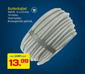 Kluswijs Buitenkabel 10meter aanbieding