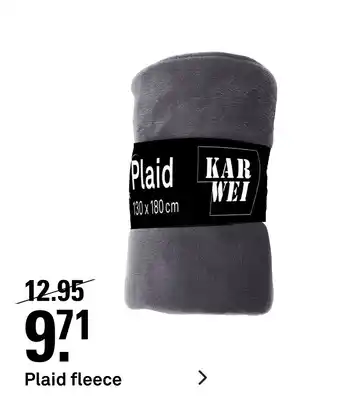 Karwei Plaid fleece aanbieding