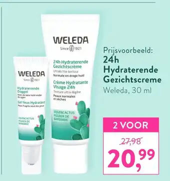 Holland & Barrett 24h hydraterende gezichtscreme weleda 30 ml aanbieding