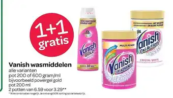 Spar Vanish wasmiddelen aanbieding