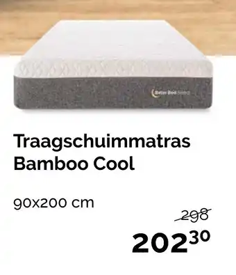 Beter Bed Traagschuimmatras Bamboo Cool 90x200 cm aanbieding