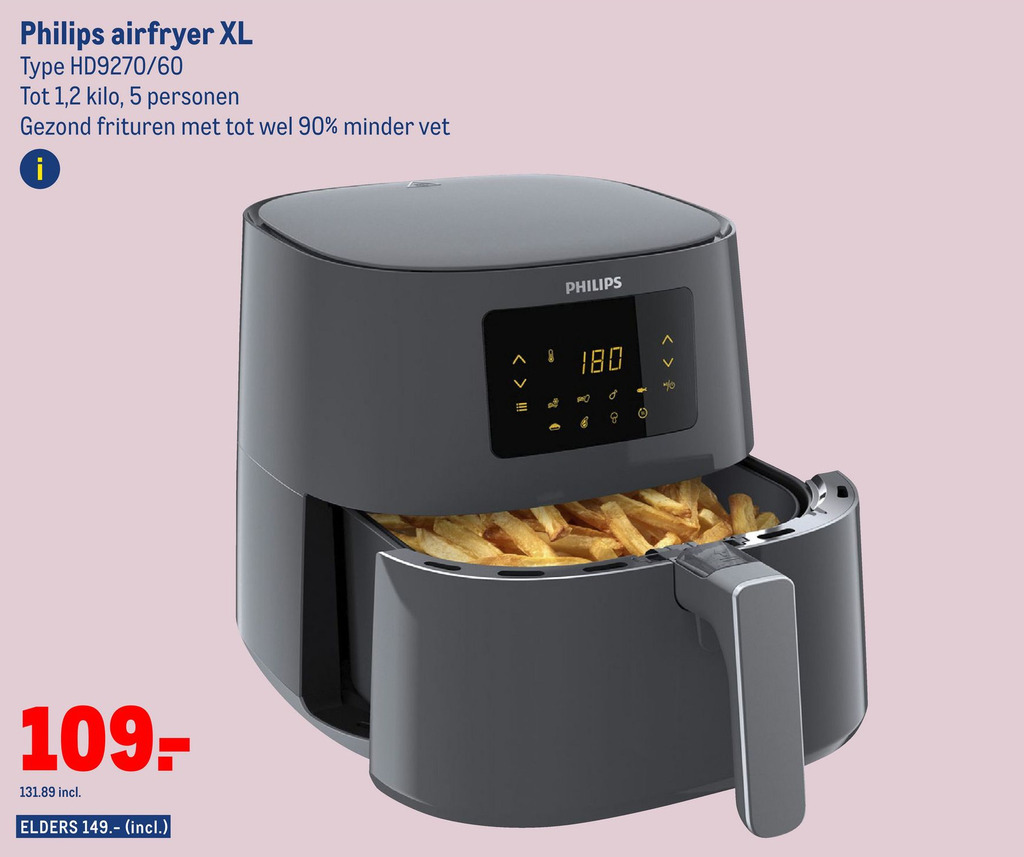 Philips airfryer xl aanbieding bij Makro