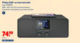 Makro Philips dab+ en internetradio aanbieding