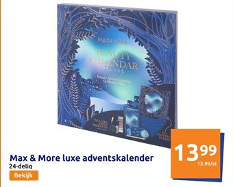 Action Max & More luxe adventskalender aanbieding