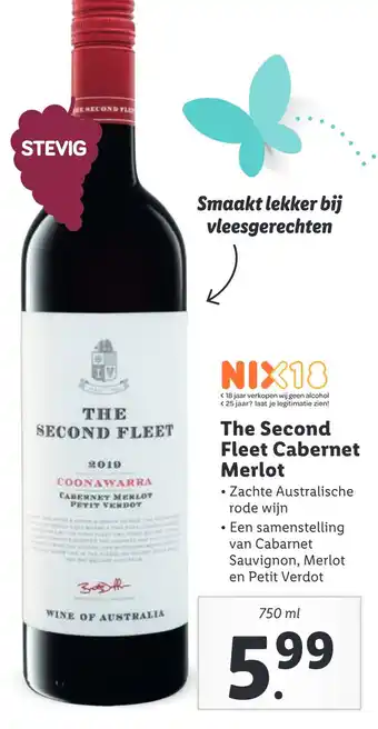 Lidl The Second Fleet Cabernet Merlot 750 ml aanbieding