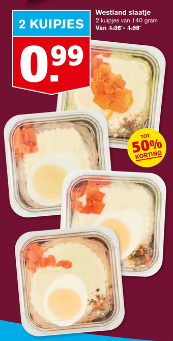 Hoogvliet Westland slaatje aanbieding