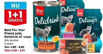 Hoogvliet Best for your friend paté, delidrink of -cups aanbieding