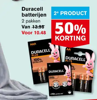 Hoogvliet Duracell batterijen aanbieding