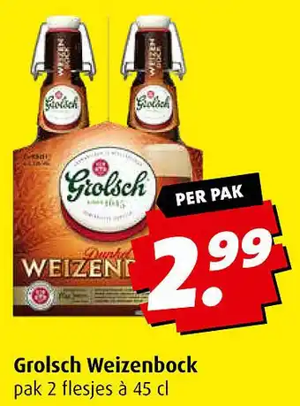 Boni Grolsch weizenbock aanbieding