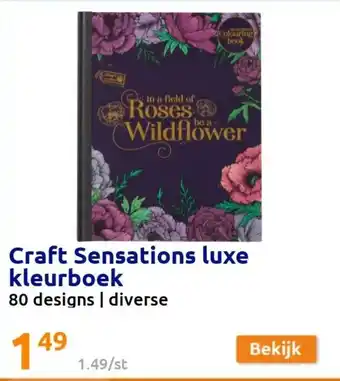 Action Craft Sensations Luxe Kleurboek 80 Designs , Diverse aanbieding