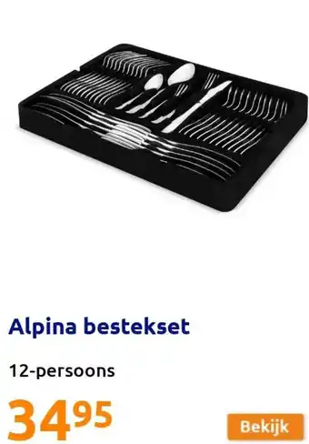 Action Alpina Bestekset 12-Persoons aanbieding