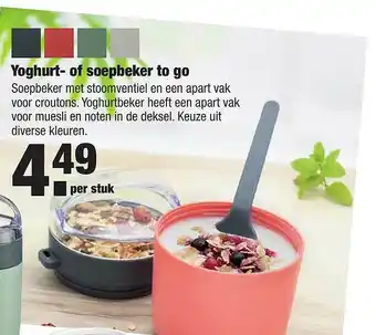 ALDI Yoghurt- of soepbeker to go aanbieding