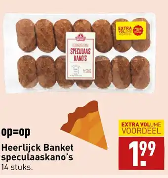 ALDI Heerlijk Banket Speculaaskano's 14 Stuks aanbieding