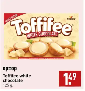 ALDI Toffifee White Chocolate 125g aanbieding