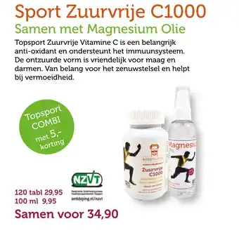 De Rode Pilaren Sport Zuurvrije C1000 aanbieding