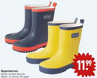 ALDI Regenlaarzen Keuze uit Twee Kleuren aanbieding