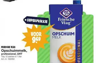 Bidfood Friesche vlag opschuimmelk professional, uht aanbieding